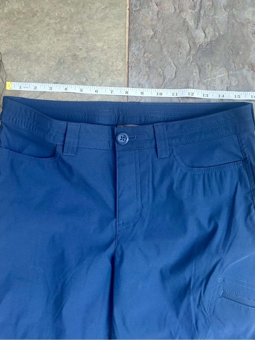 Eddie Bauer Navy Blue Cropped Utility Pants- 8 - Picture 4 of 7
